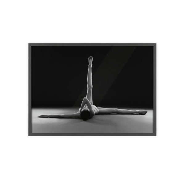 Yoga Lines -  Print with Wooden Frame