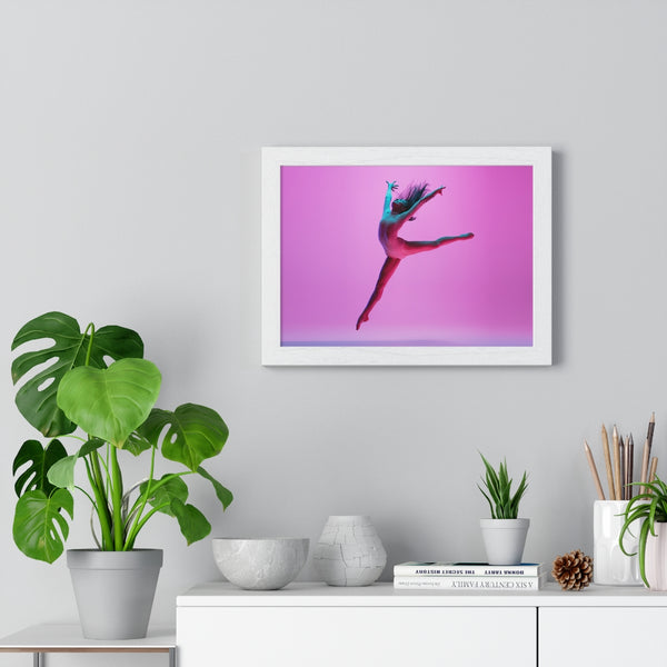 Pink Jump - Framed Print